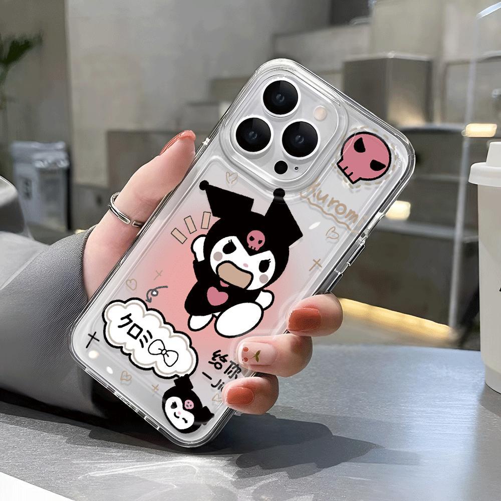 Ốp Điện Thoại Trong Suốt In Hình Kuromi Cho iphone 14promax 13 12 11 7Plus 7 8 X XR XSMax