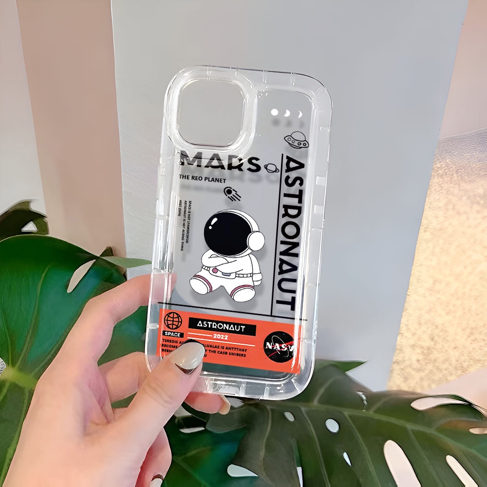 Ốp Điện Thoại In Hình Phi Hành Gia Hoạt Hình Cho iphone 14promax 11 13 12 7Plus X XS Max
