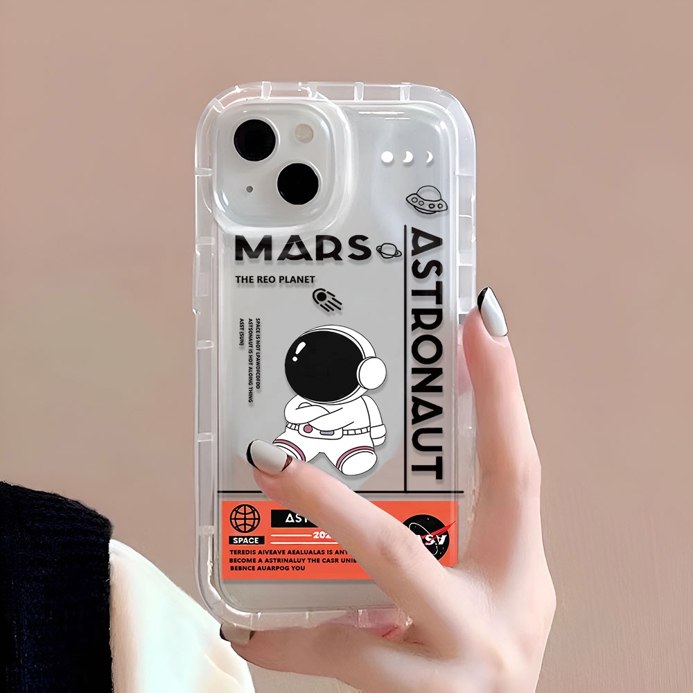 Ốp Điện Thoại In Hình Phi Hành Gia Hoạt Hình Cho iphone 14promax 11 13 12 7Plus X XS Max