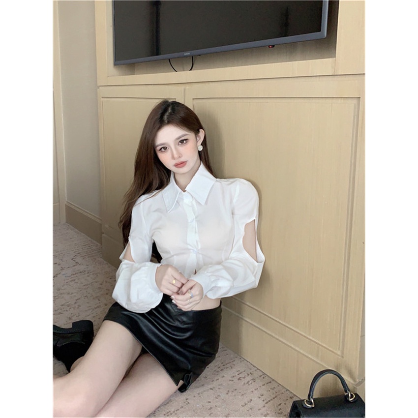 Áo Thun Lửng Tay Dài Phong Cách Hàn Quốc Thời Trang Dành Cho Nữ