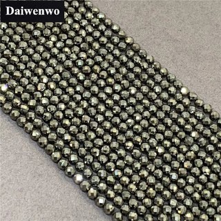 Chuỗi hạt đá pyrite tự nhiên 2 / 3 / 4mm