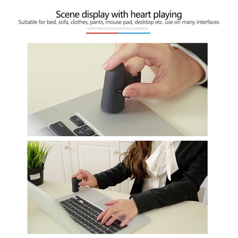 Chuột Không Dây Đeo Ngón Tay Dạng Nhẫn Đeo Ngón Tay Sáng Tạo Có Thể Sạc Lại Dành Cho Thanh Thiế