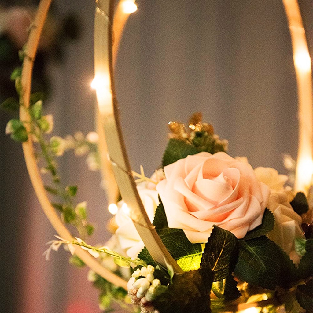 Cuticate Tranh Thêu Chữ Thập Tròn Bằng Gỗ Tre Kích Thước 10cm