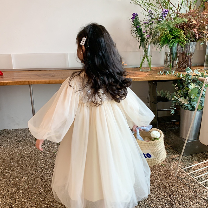 Váy công chúa bồng bềnh phong cách Hàn Quốc cho bé gái