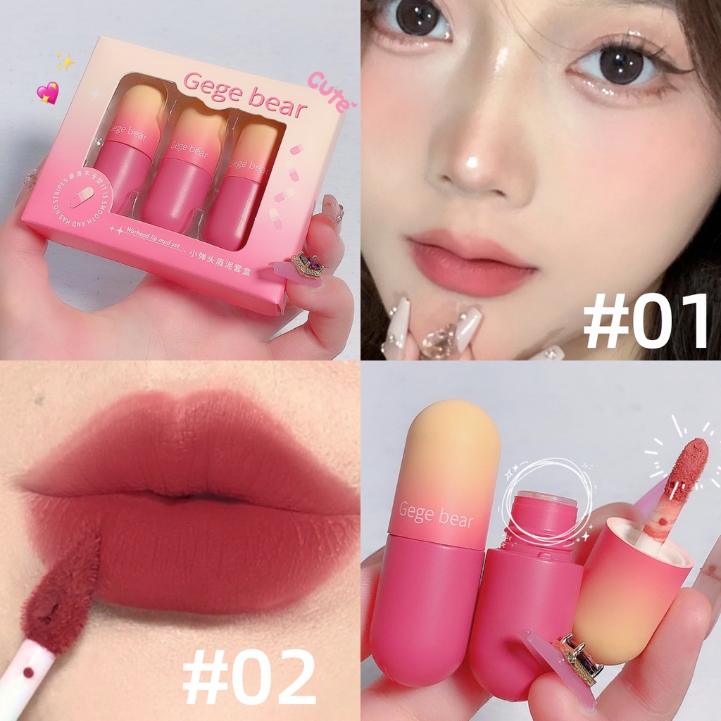 Son kem siêu lì Cappuvini Thấm Nước Chống Khô Mịn Nhung Chống nội địa trung