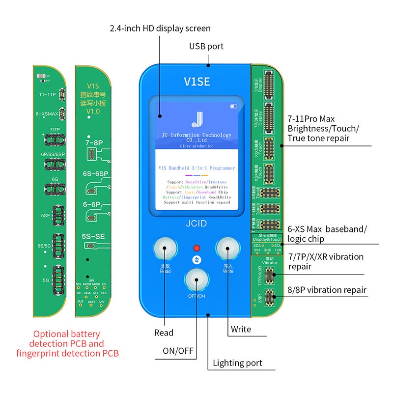 Bảng Mạch Lập Trình Đọc Thẻ ID JCID V1SE V1sepro V1SE Cho Iphone