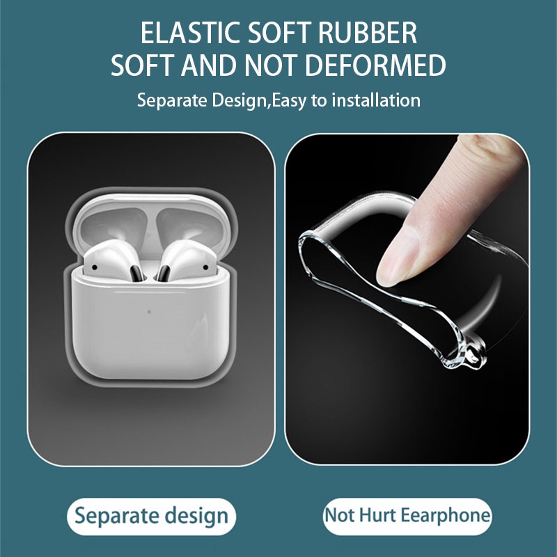 Vỏ Bảo Vệ Hộp Sạc Tai Nghe Lenovo LP40 Pro Lenovo LP40s thinkplus LP40 Trong Suốt Kèm Móc Đơn Giản