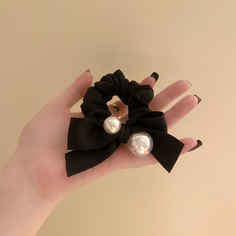 Dây Buộc Tóc Thắt Nơ Xếp Ly Cỡ Lớn Phong Cách Nhật Hàn Đơn Giản Thời Trang