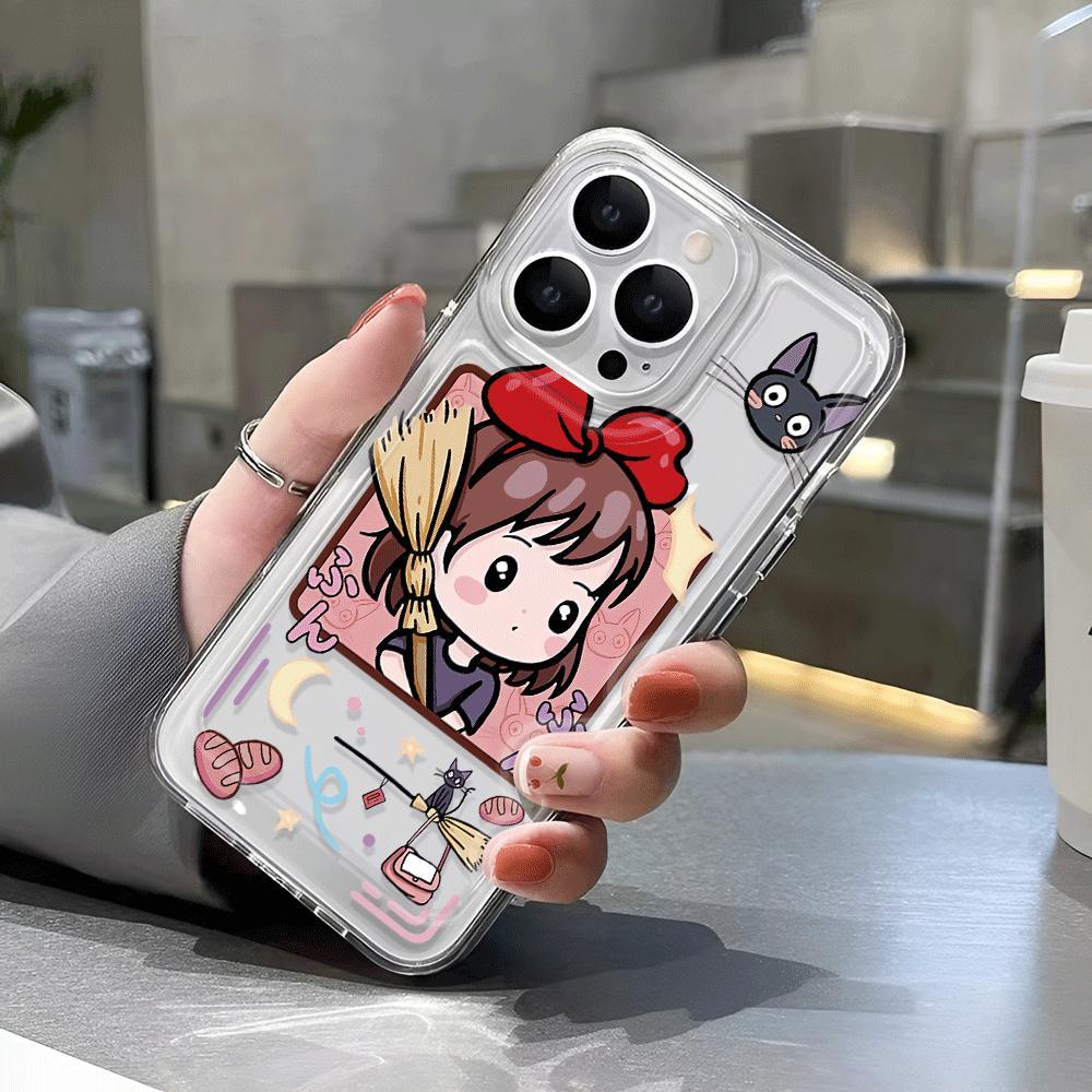 Ốp Điện Thoại Trong Suốt In Hình Cô Gái Không Gian Đáng Yêu Cho iphone 14promax 13 12 11 7Plus 7 8 Plus X XR XSMax