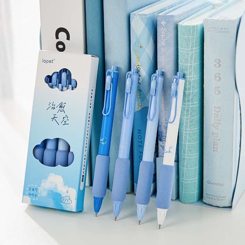 4 Bút Bi Mực Đen Ngòi 0.5mm Cho Penlab C7359