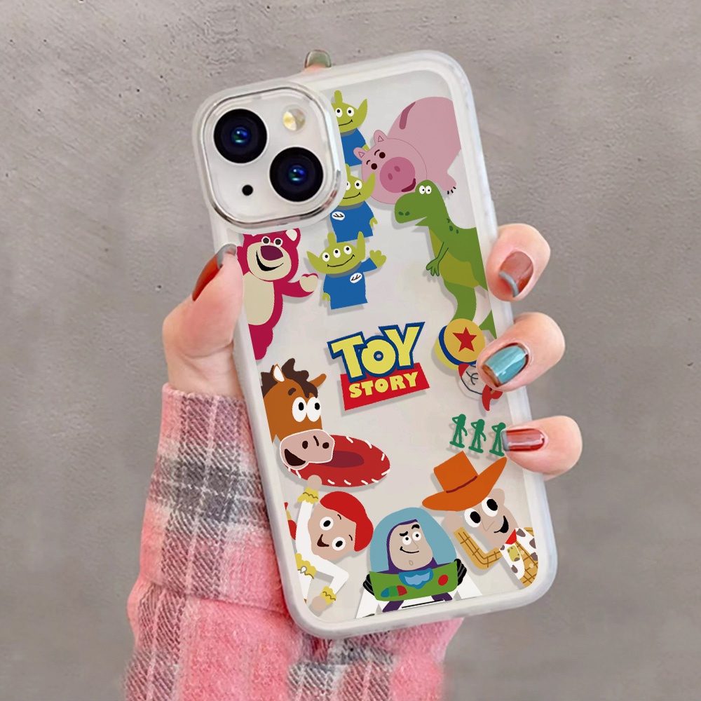 Miếng Dán Bảo Vệ Ống Kính Máy Ảnh In Hoạt Hình Toy Story Bằng Kim Loại Cho iphone 14promax 11 13 12 7Plus X XS Max 7