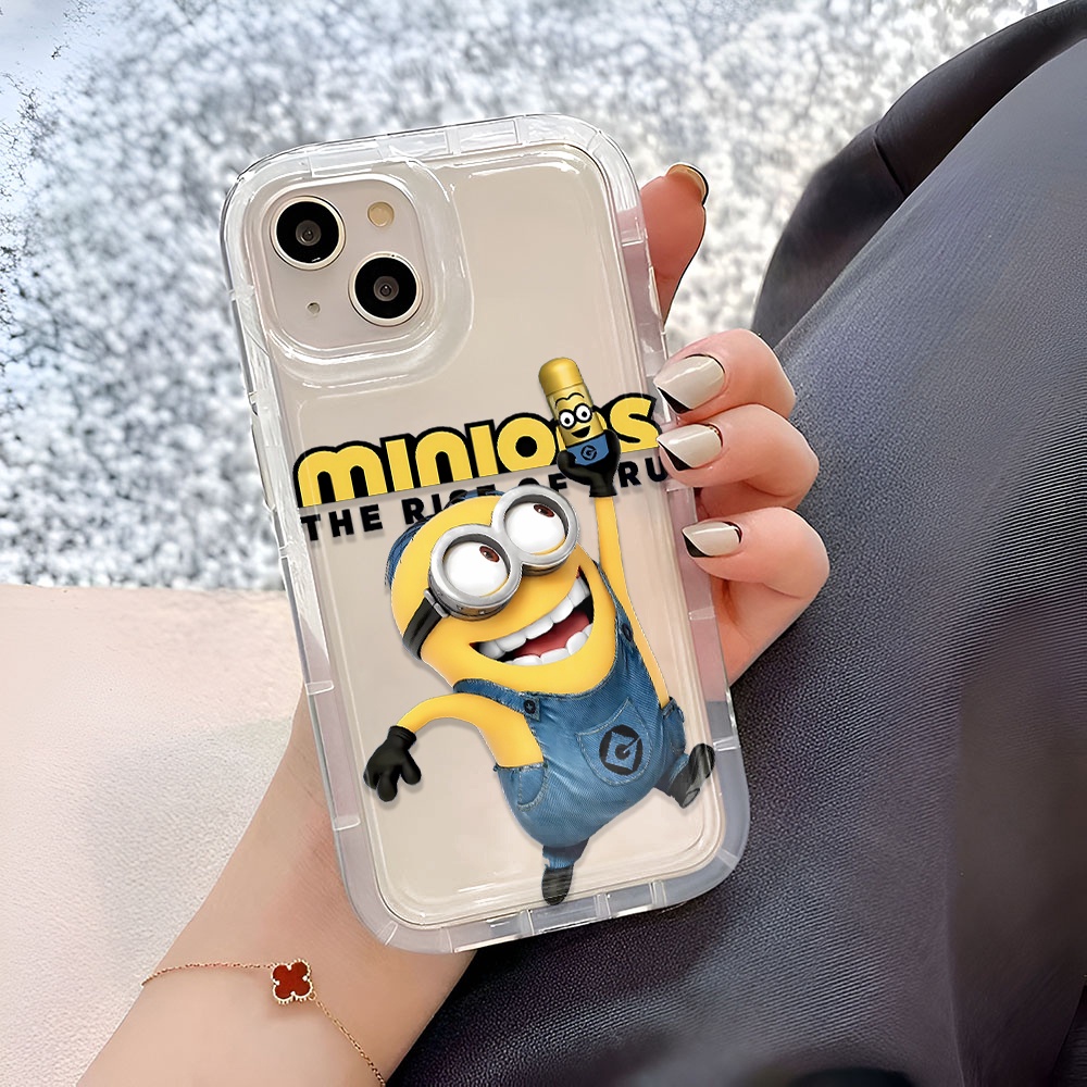 Ốp Điện Thoại In Hình Minions Cho iphone 14promax 11 13 12 7Plus X XS Max