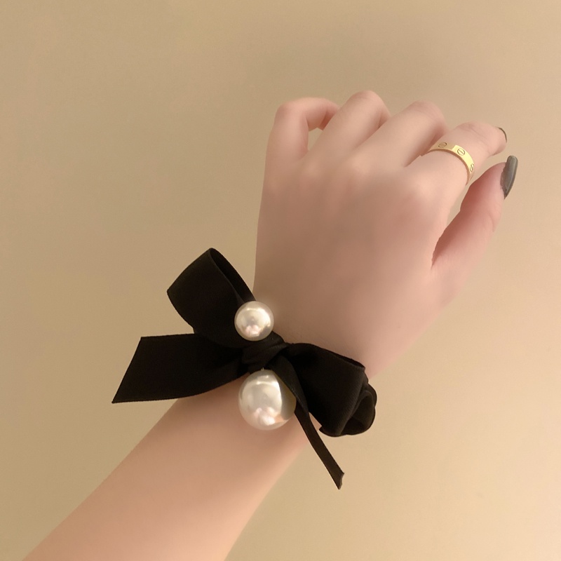 Dây Buộc Tóc Thắt Nơ Xếp Ly Cỡ Lớn Phong Cách Nhật Hàn Đơn Giản Thời Trang