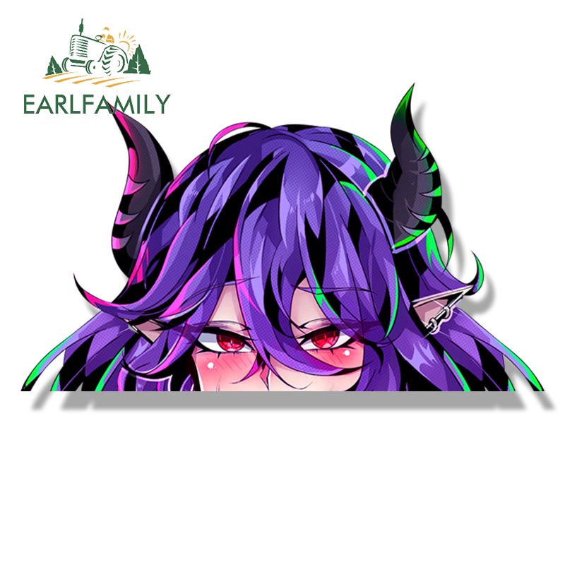 Miếng Dán Trang Trí Xe Hơi Họa Tiết Hoạt Hình Graffiti Vermeil Fanart Màu Vàng Waifu