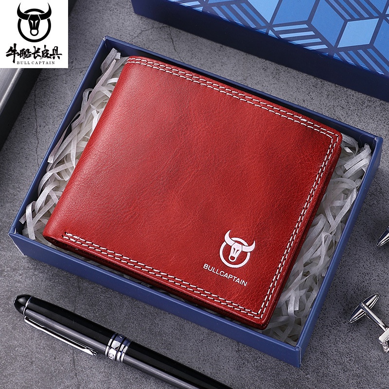 Ví nam bóp nam da bò thật ,dáng ngang đẹp thời trang hàng cao cấp nhiều màu theo mạng phong thủy VN2 - Rockcow