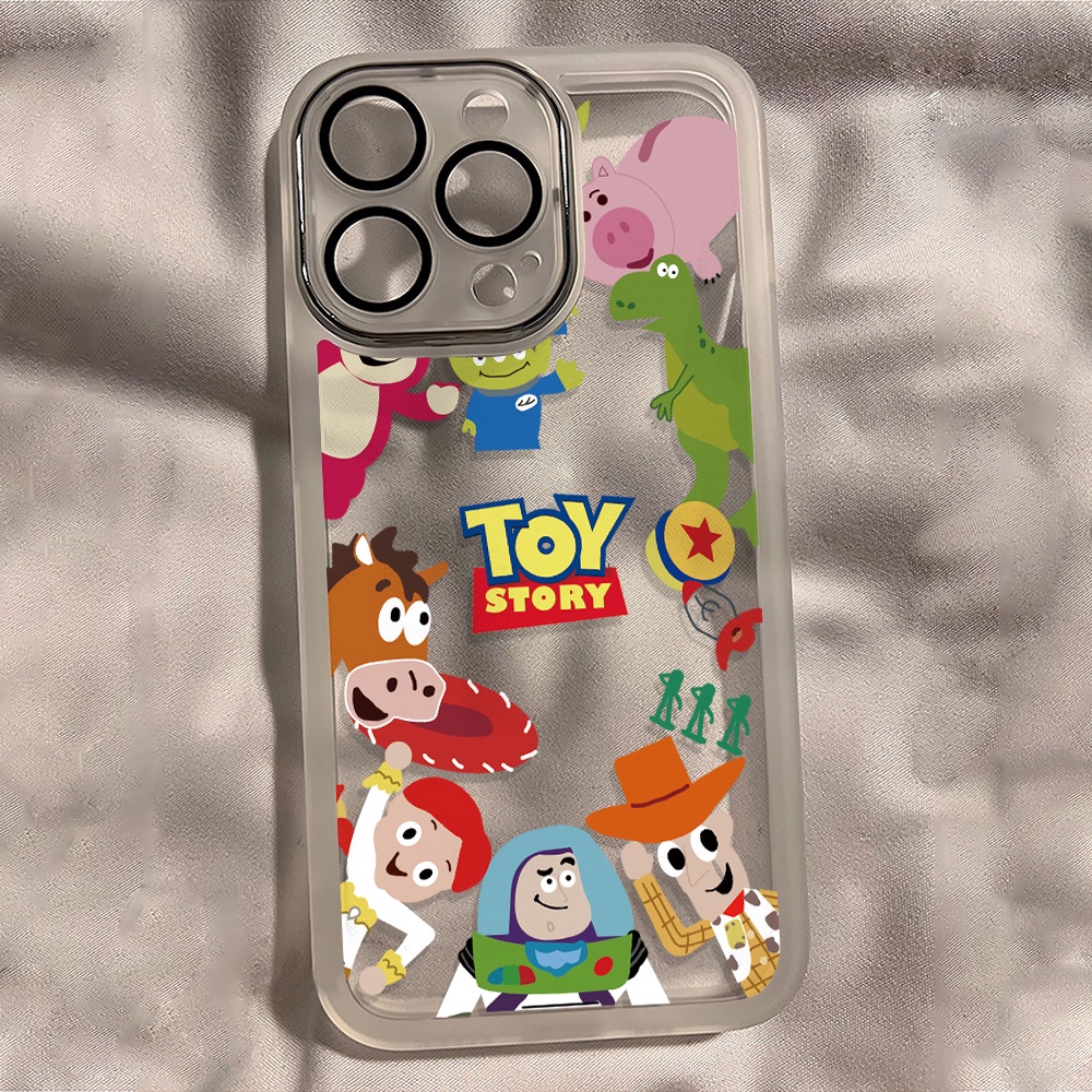 Miếng Dán Bảo Vệ Ống Kính Máy Ảnh In Hoạt Hình Toy Story Bằng Kim Loại Cho iphone 14promax 11 13 12 7Plus X XS Max 7