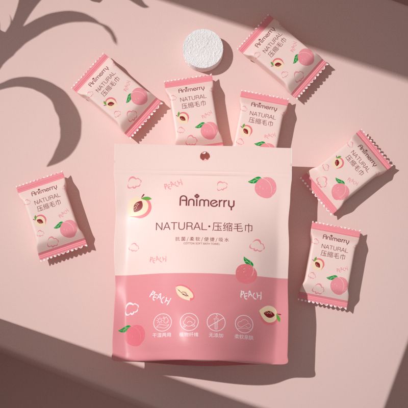 Khăn Mặt Nén 24 Giờ Bằng Cotton Tinh Khiết Sử Dụng Một Lần Cho Salon Làm Đẹp