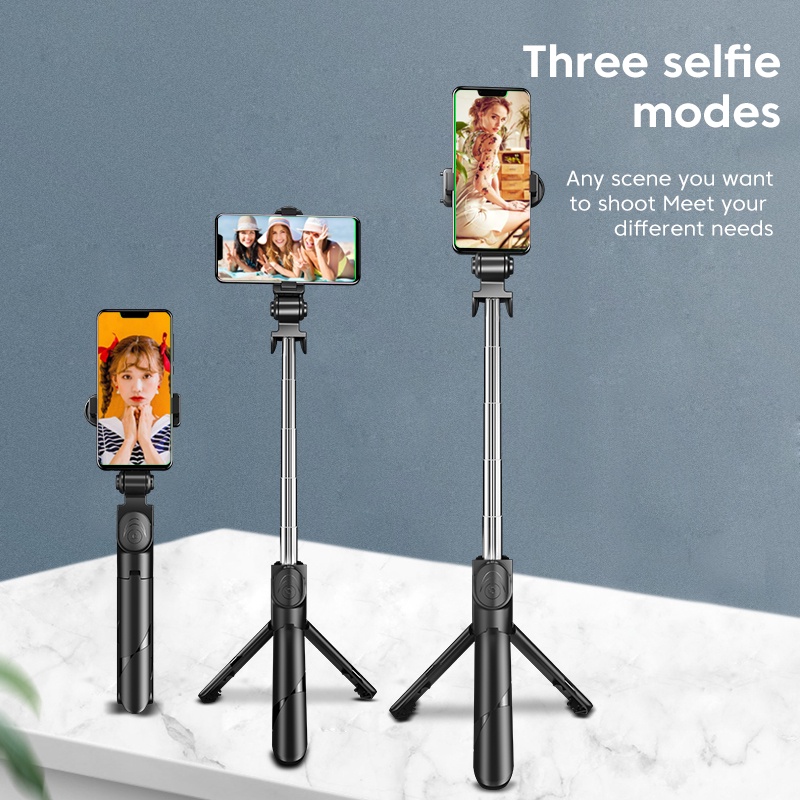 Gậy tự sướng bluetooth ELOUGH thiết kế ổn định hỗ trợ tất cả các dòng điện thoại