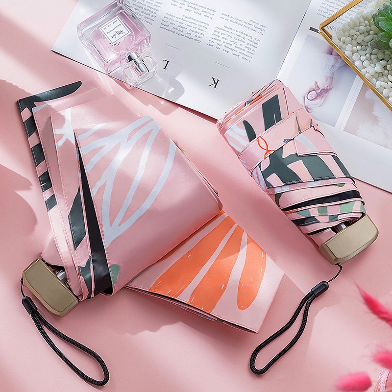 Dù Gấp Siêu Nhẹ Bằng Vinyl Bỏ Túi Tiện Dụng Cho Học Sinh