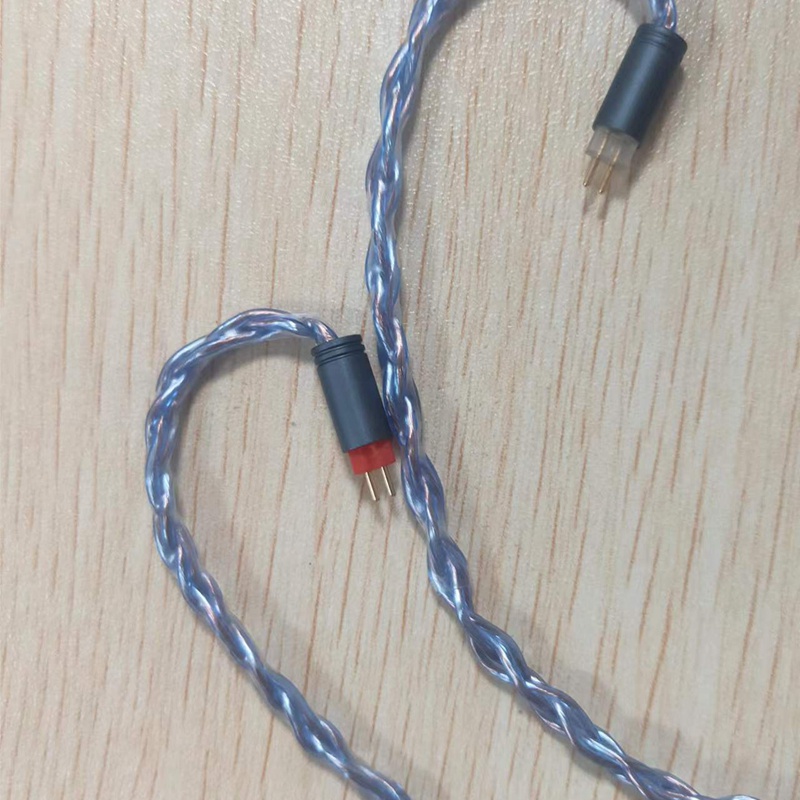 Xinhs Dây Cáp Nâng Cấp Tai Nghe Một Lõi 8 Lõi Bằng Đồng Pha Lê Mạ Bạc