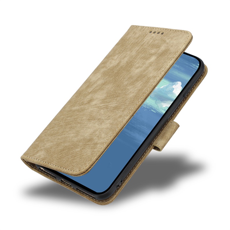 Ốp Điện Thoại Da PU Kiểu Ví Lật Có Đế Cho Xiaomi Poco M4 M5 M5S X4 GT 4G 5G