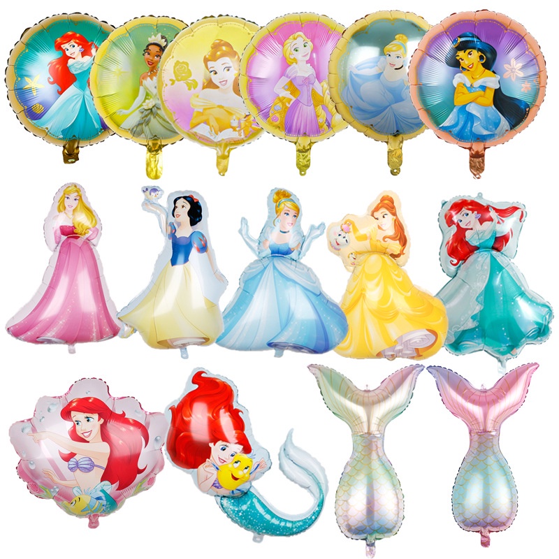 Bong Bóng Lá Nhôm Hình Công Chúa Disney / Bạch Tuyết / Lọ Lem Đang Ngủ Xinh Xắn Trang Trí Tiệc Sinh Nhật / Tiệc Sinh