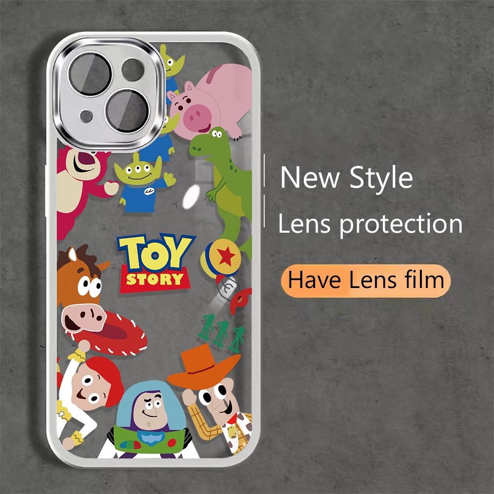 Miếng Dán Bảo Vệ Ống Kính Máy Ảnh In Hoạt Hình Toy Story Bằng Kim Loại Cho iphone 14promax 11 13 12 7Plus X XS Max 7