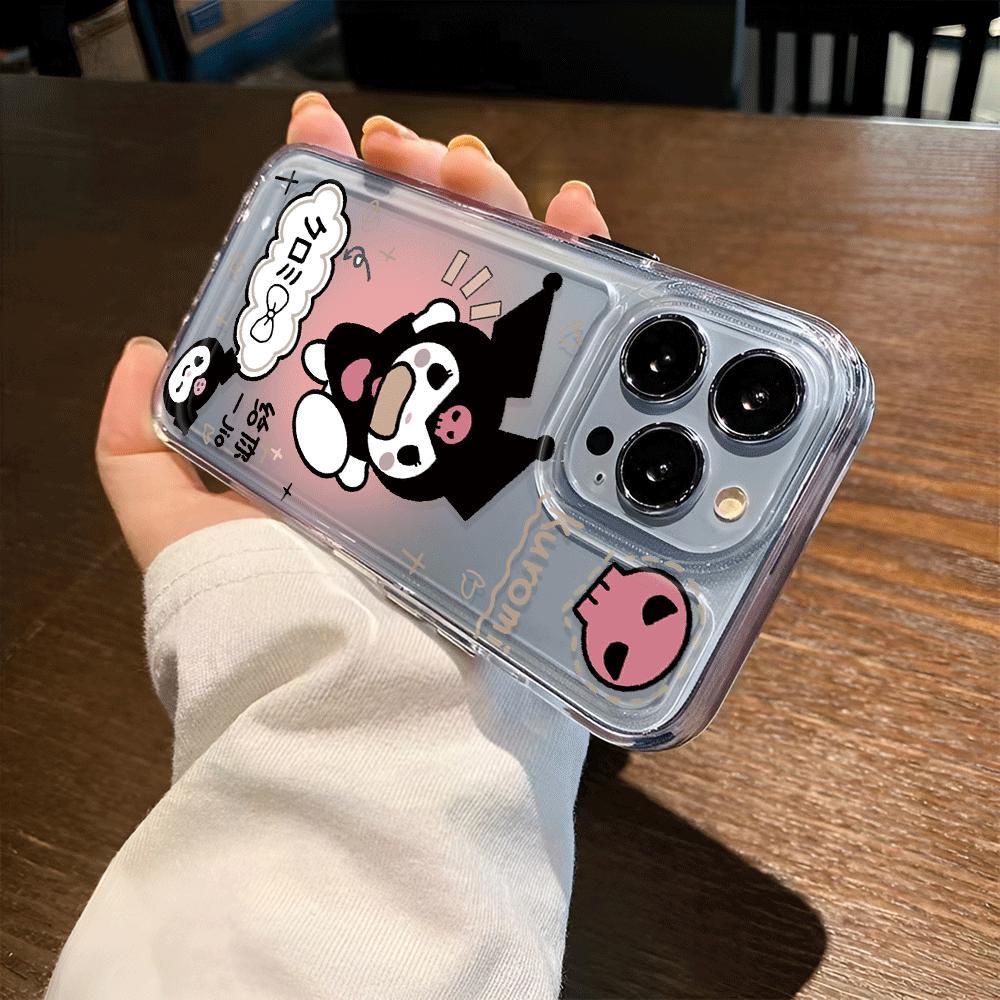 Ốp Điện Thoại Trong Suốt In Hình Kuromi Cho iphone 14promax 13 12 11 7Plus 7 8 X XR XSMax