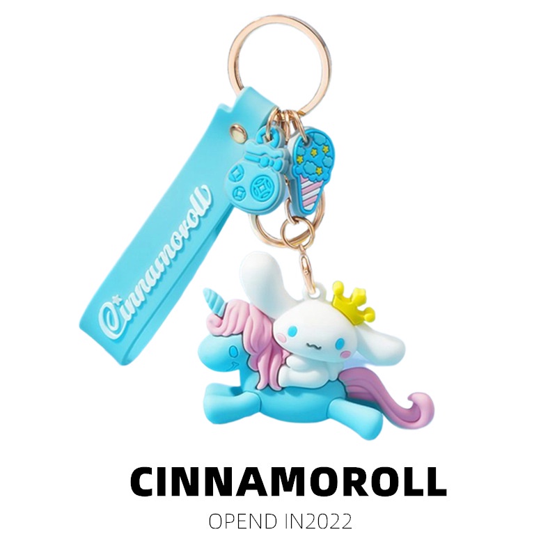 Móc Khóa Hình Sanrio Cinnamon / Melody / Hello Kitty / Chó Tai To Dễ Thương Sáng Tạo