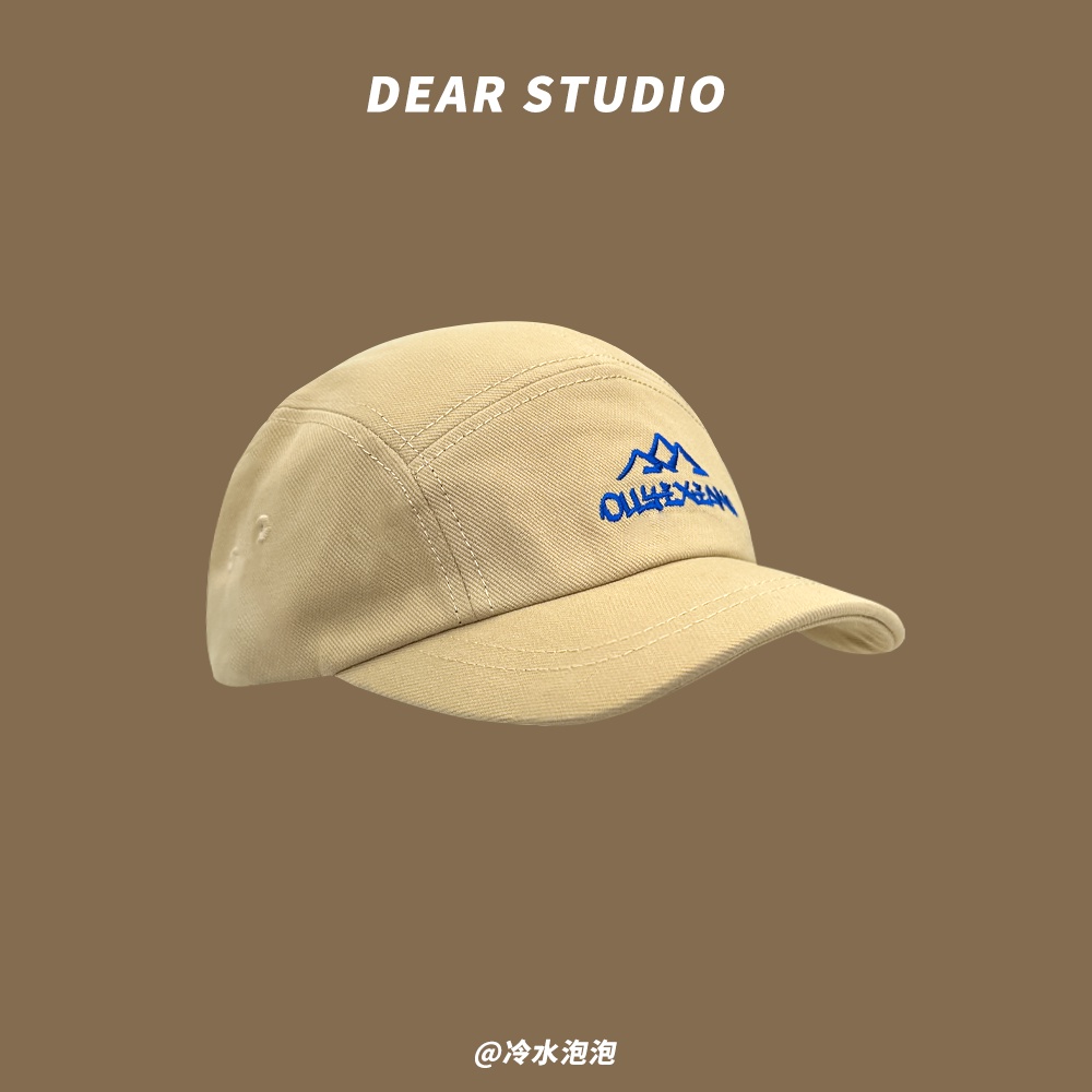 Mũ Lưỡi Trai Mềm Thêu Họa Tiết Màu Cà Phê Kiểu Retro Nhật Bản Cá Tính Cho Cặp Đôi