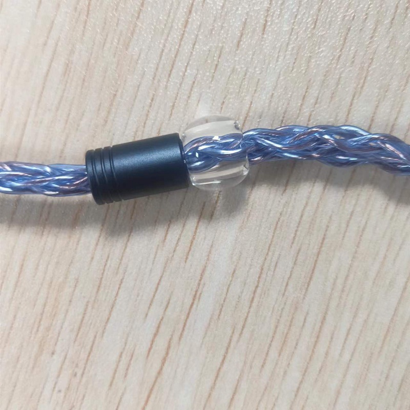 Xinhs Dây Cáp Nâng Cấp Tai Nghe Một Lõi 8 Lõi Bằng Đồng Pha Lê Mạ Bạc