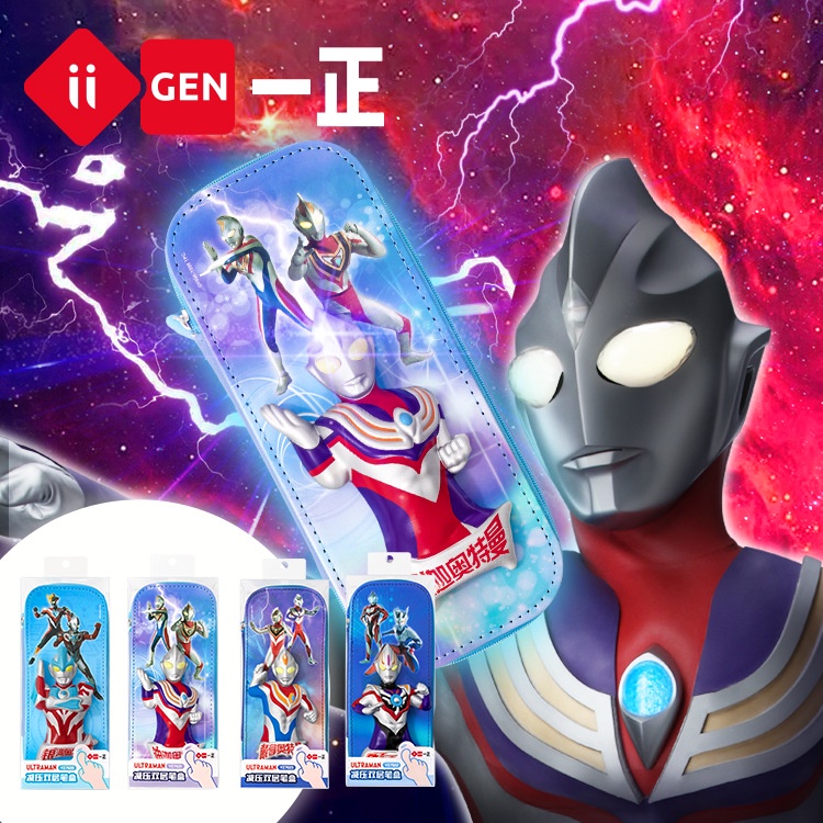 Sanrio Túi Đựng Bút Bằng PU Sức Chứa Lớn Hình Hello Kitty Cinnamoroll Melody Doraemon