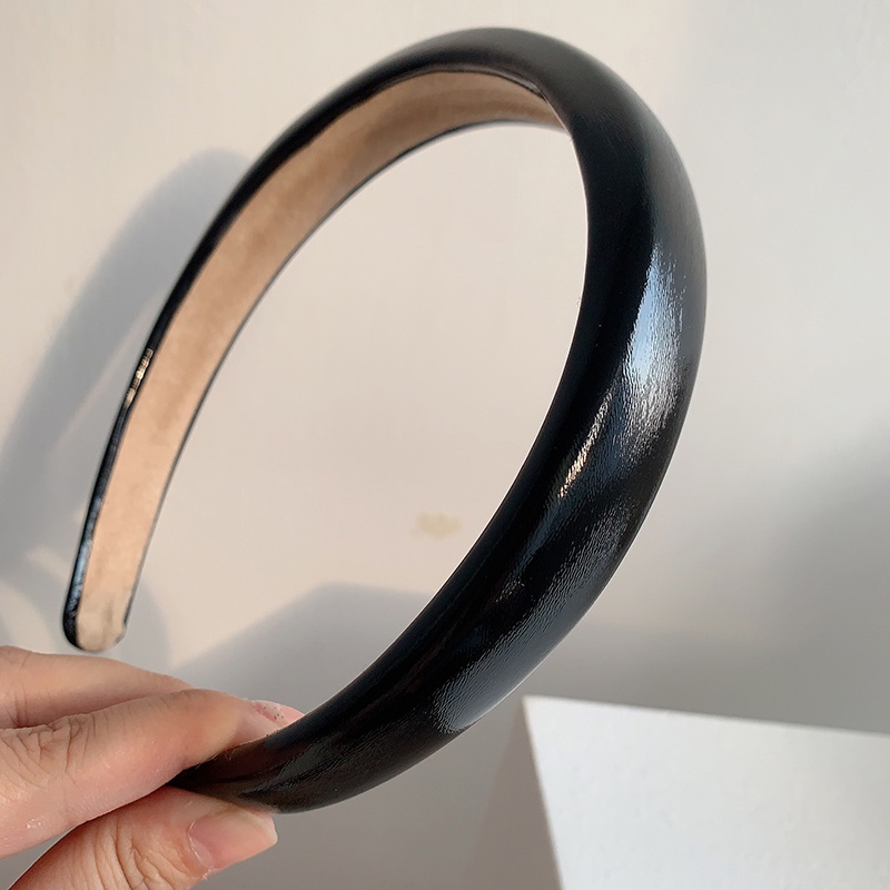 Băng Đô Cài Tóc Bằng Da Bóng Phong Cách Vintage Đơn Giản Thời Trang Cho Nữ