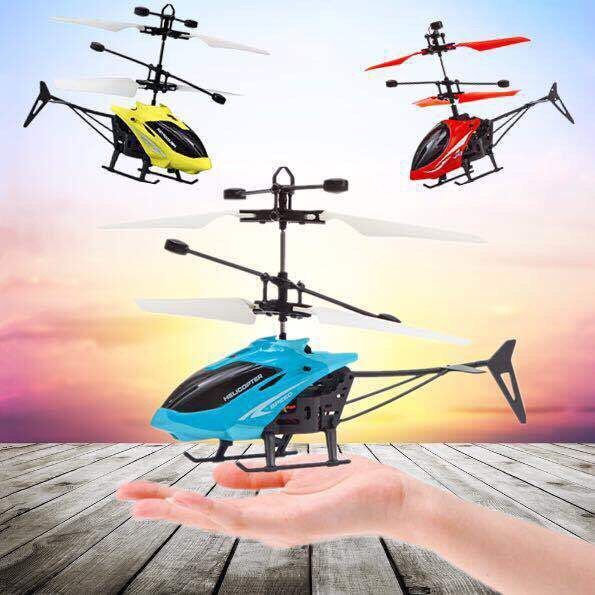 ۞✽Máy bay điều khiển từ xa trực thăng mini cho trẻ em không người lái có thể sạc lại chống rơi cảm ứng học sinh tiểu đồ