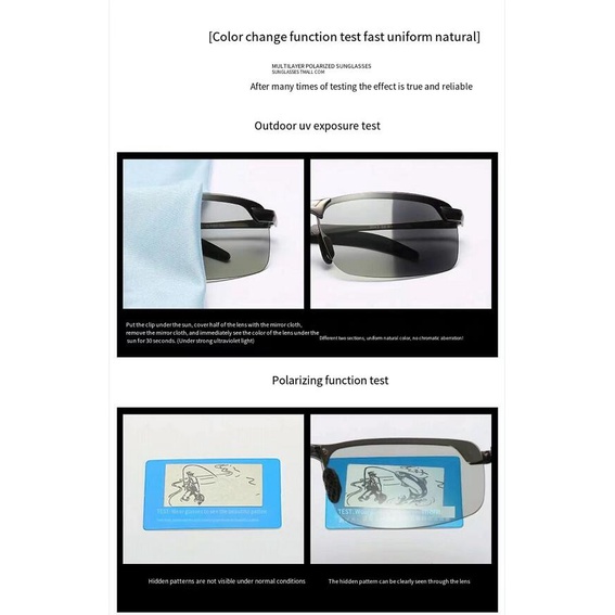 Kính Mát Phân Cực Thời Trang Hàn Quốc Cho Nam