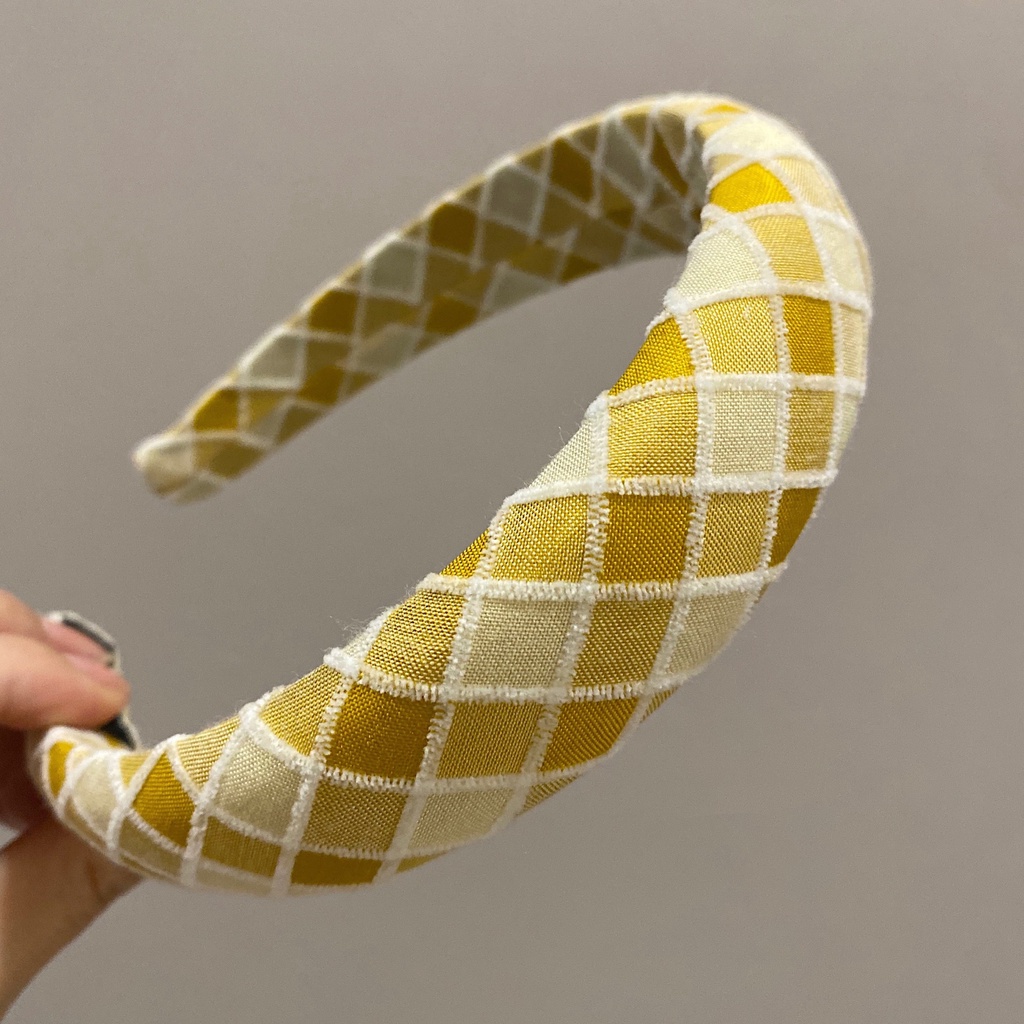 Băng Đô Cài Tóc Họa Tiết Hình Học Màu Sắc Ngọt Ngào Phong Cách Hàn Quốc Cho Nữ