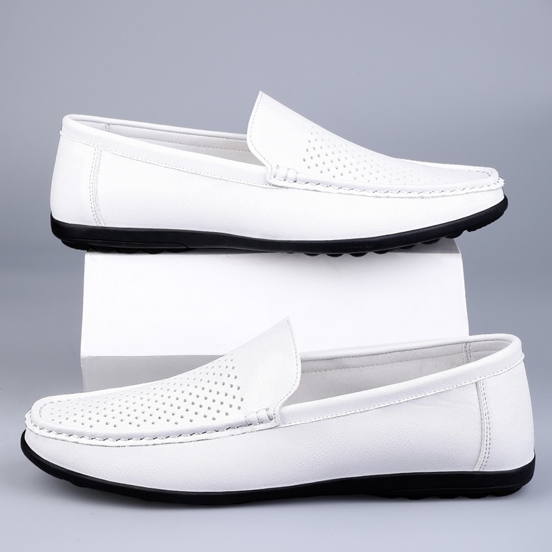 Giày Lười Da Thoáng Khí Trọng Lượng Nhẹ Dành Cho Nam Size 38-47