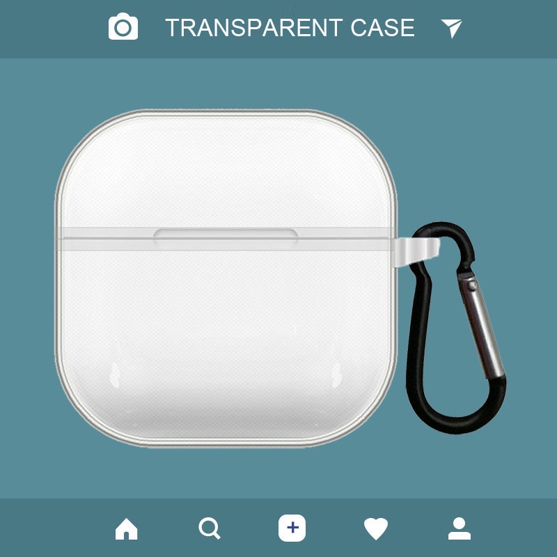 Vỏ Bảo Vệ Hộp Sạc Tai Nghe Lenovo LP40 Pro Lenovo LP40s thinkplus LP40 Trong Suốt Kèm Móc Đơn Giản