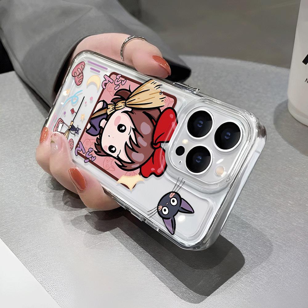 Ốp Điện Thoại Trong Suốt In Hình Cô Gái Không Gian Đáng Yêu Cho iphone 14promax 13 12 11 7Plus 7 8 Plus X XR XSMax