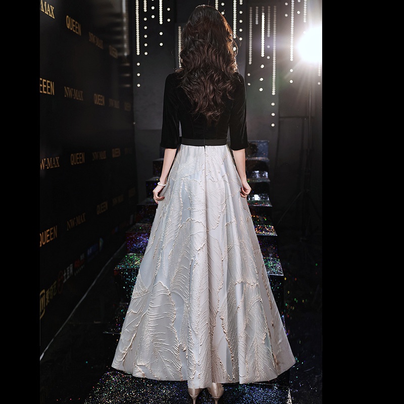 Đầm Dạ Hội Dáng Dài Màu Đen Sang Trọng Lux Niche