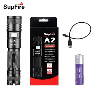 Đèn pin có thể sạc lại supfire a2 18650
