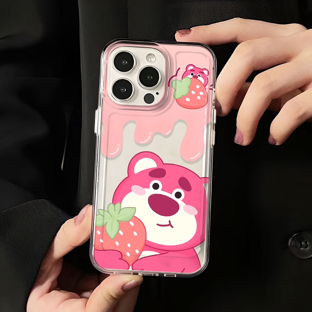 Ốp Điện Thoại Trong Suốt In Hình Gấu Cho iphone 14promax 13 12 11 7Plus 7 8 Plus X XR XSMax