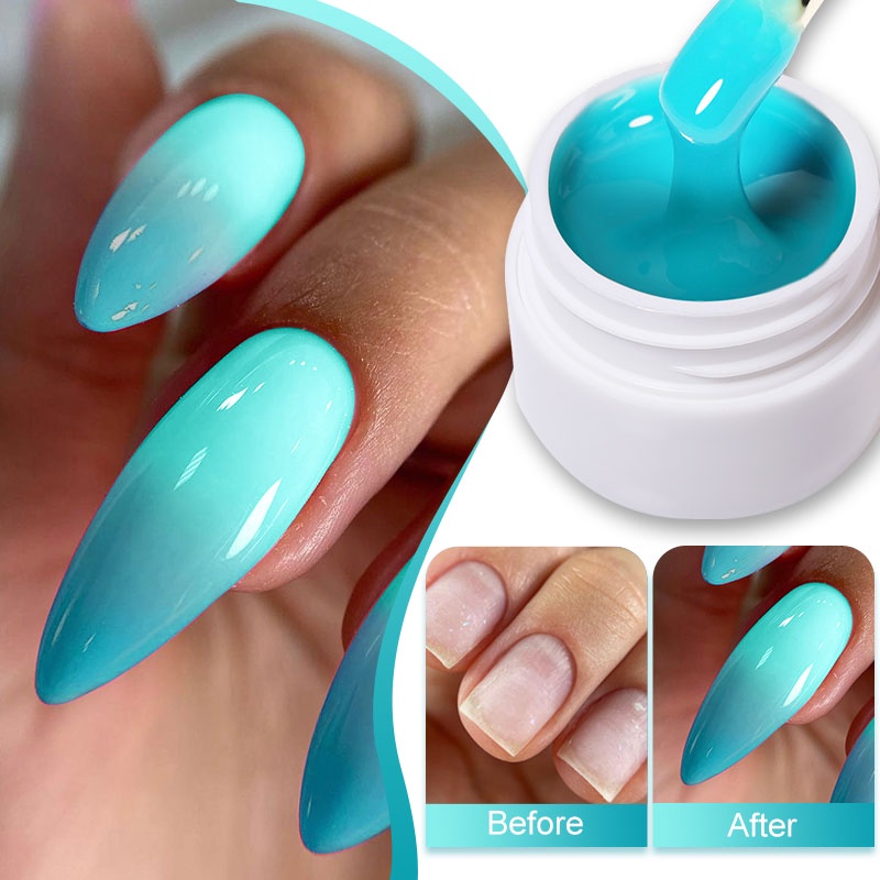BORN PRETTY 8ml Sơn Móng Tay Dạng Gel Cứng Đổi Màu Theo Nhiệt Độ