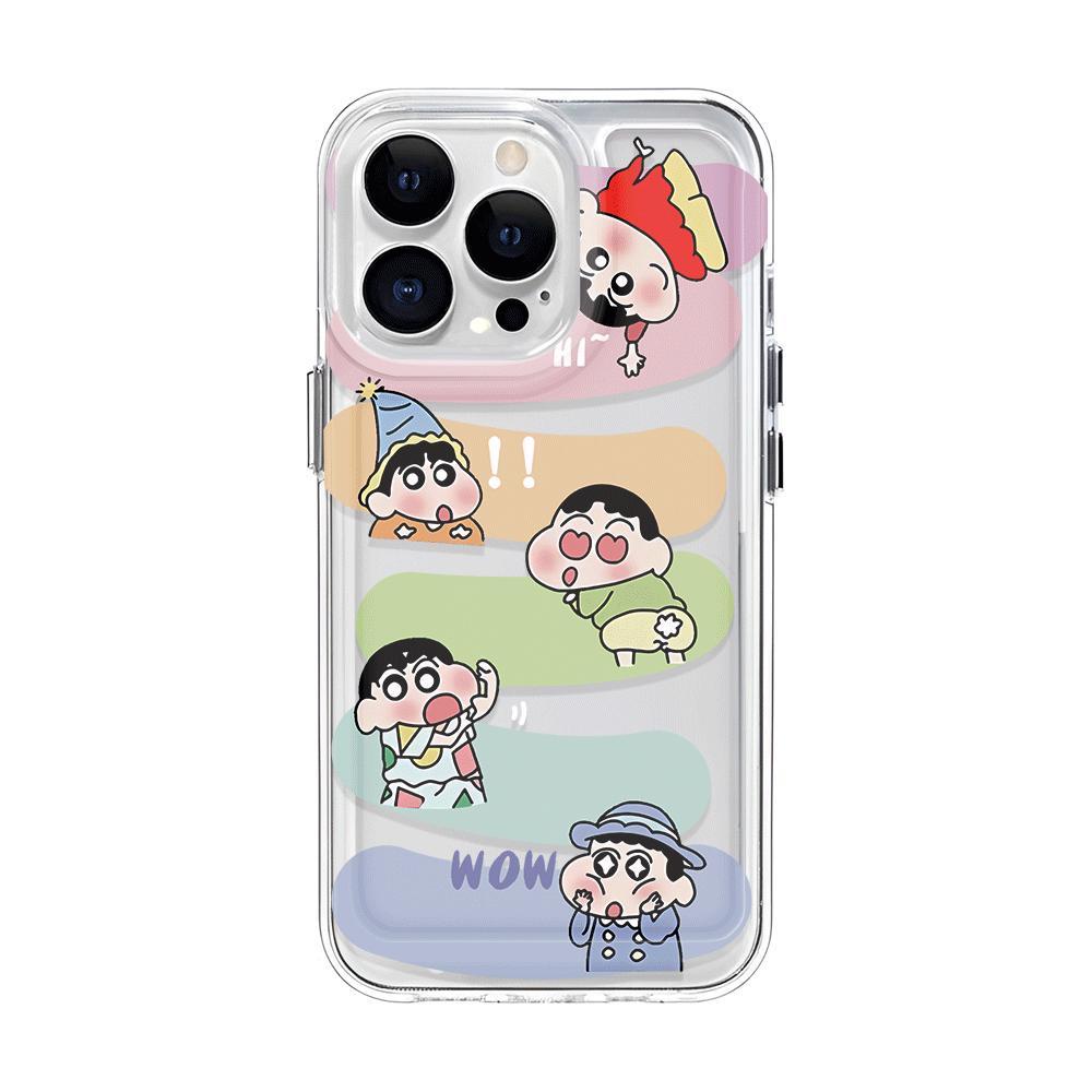 Ốp Điện Thoại Tpu Trong Suốt In Hình Cậu Bé Bút Chì Shin chan Cho iphone 14promax 13 12 11 7Plus 7 8 X XR XSMax