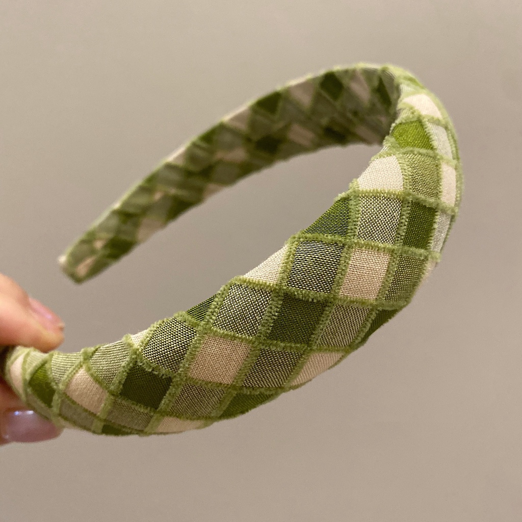 Băng Đô Cài Tóc Họa Tiết Hình Học Màu Sắc Ngọt Ngào Phong Cách Hàn Quốc Cho Nữ