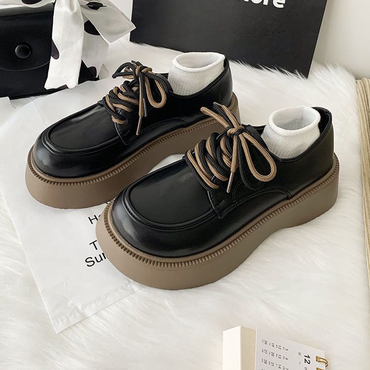 Giày da nhỏ phong cách Anh nữ đế dày dễ phối