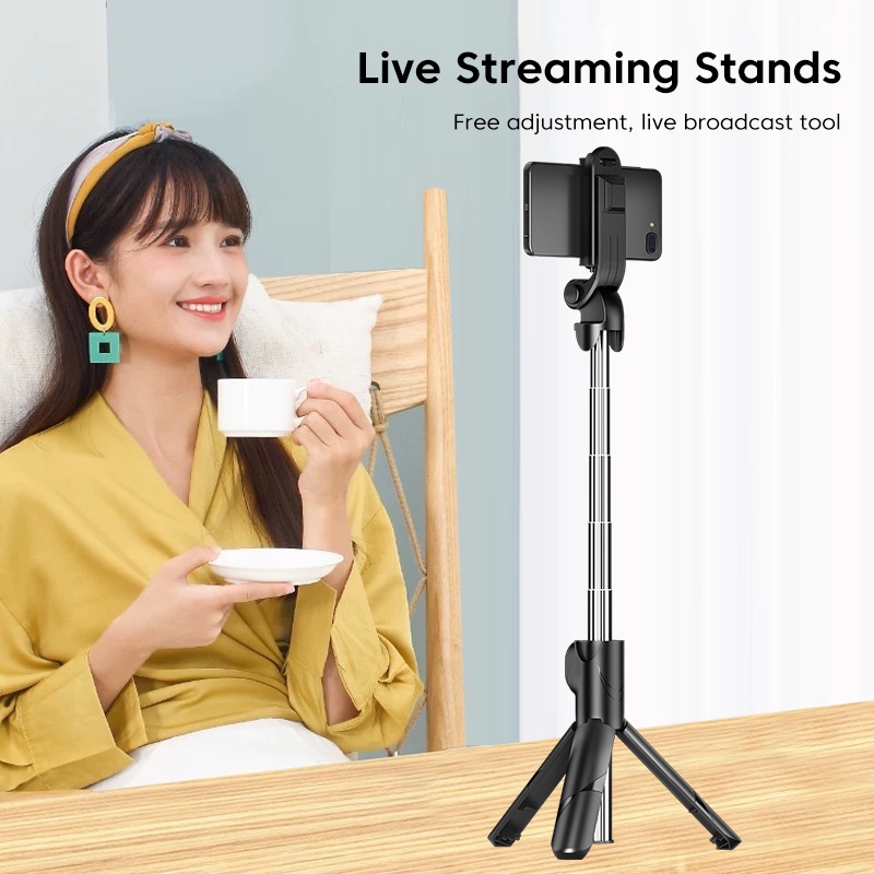 Gậy tự sướng bluetooth ELOUGH thiết kế ổn định hỗ trợ tất cả các dòng điện thoại