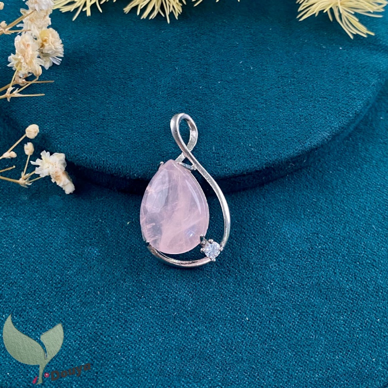 Vòng cổ Mặt Đá Thạch Anh Tím Tự Nhiên Dành Cho Nam Và Nữ