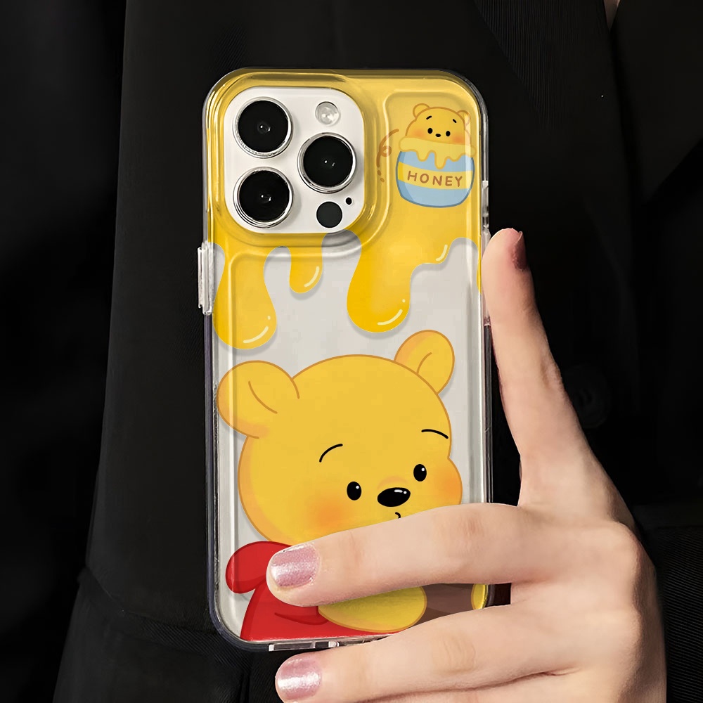 Ốp Điện Thoại Trong Suốt In Hình Gấu Pooh Cho iphone 14promax 13 12 11 7Plus 7 8 Plus X XR XSMax  Tấm Bọc Bảo Vệ Đồ Dùng Tiện Dụng