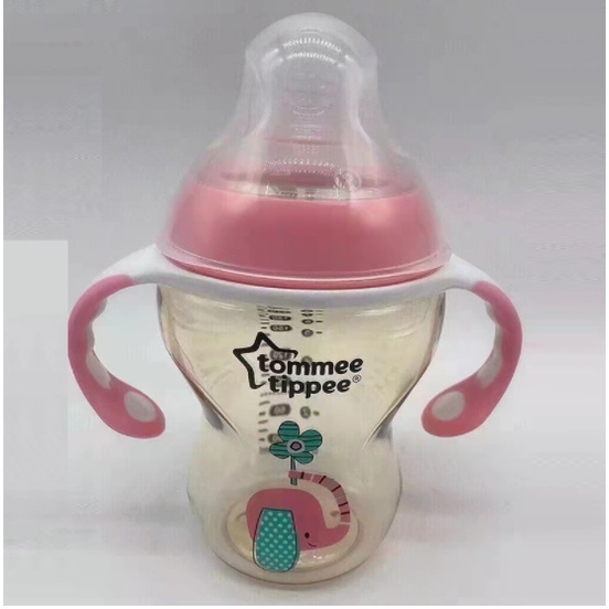 Tommee Tippee Close To Nature PPSU Với Trà Siêu Mềm 9oz / 260ml Thiết Kế Hồng / Xanh Dương